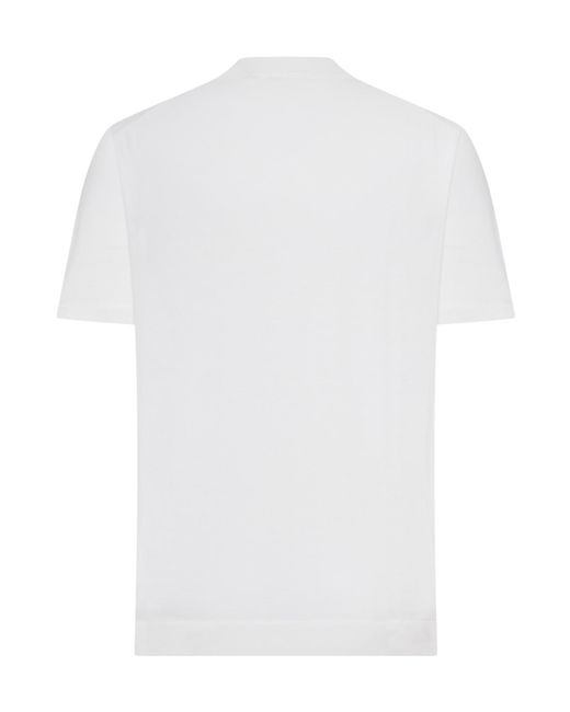 Roberto Collina White High-Neck Short-Sleeve T-Shirt for men