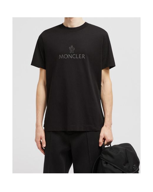 Moncler Black Logo T-Shirt for men