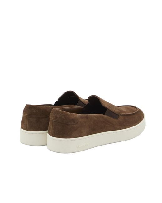 Church's Brown Round Head Loafer Shoes for men