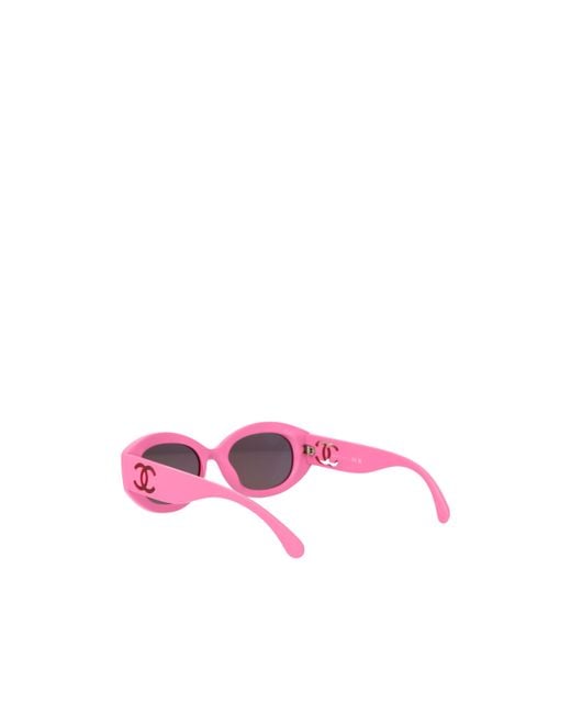 Chanel Pink Logo Sunglasses