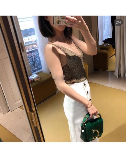 Chloé Green Chloé C Mini Crossbody Bag