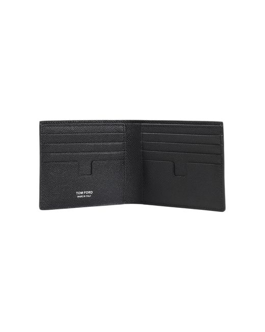 Tom Ford Black Logo-Detail Leather Wallet for men