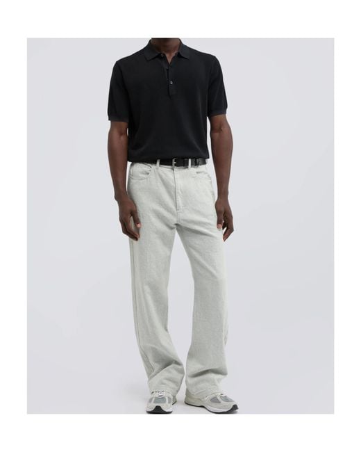 Aspesi Black Short-Sleeve Polo Shirt for men