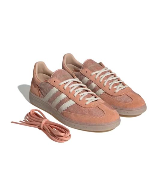 Adidas Originals Pink Handball Spezial Lace-Up Sneakers for men