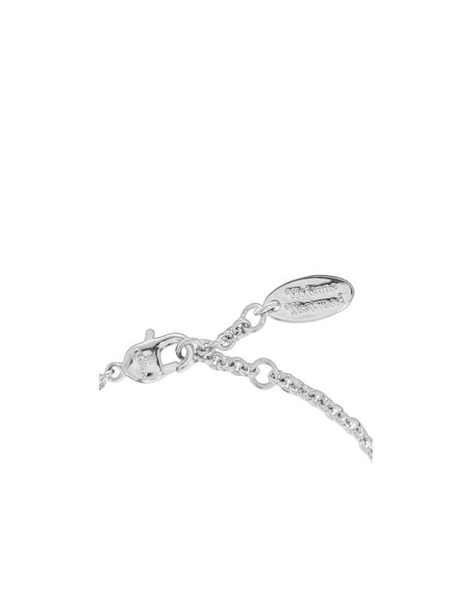 Vivienne Westwood White Mila Embellished Bracelet