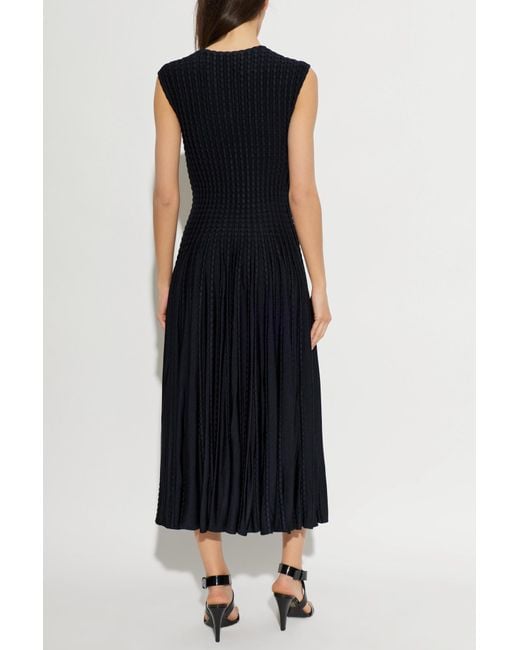 Alaïa Black Alaïa Sculptural Flare Dress