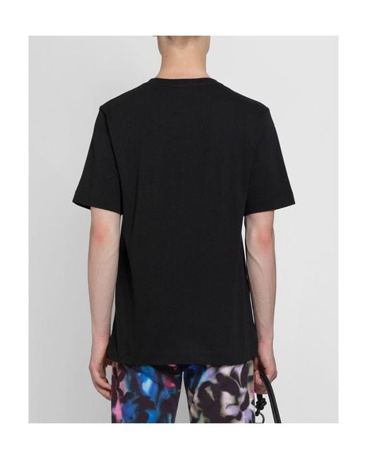 Dries Van Noten Black Short Sleeved Crewneck T-Shirt for men