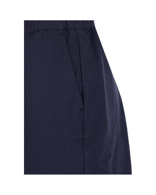 Semicouture Blue Elastic Waist Casual Pants