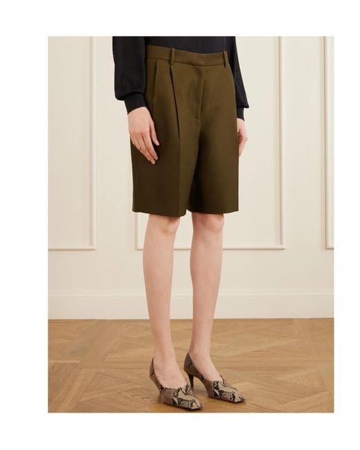 Khaite Green Auggie Shorts
