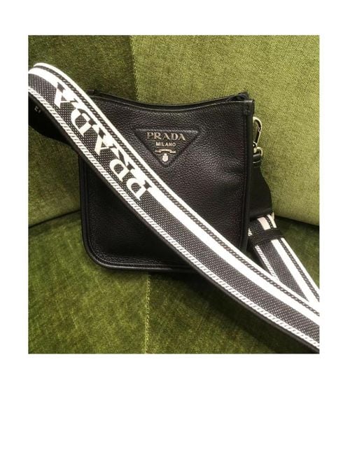 Prada Black Leather Mini Shoulder Bag