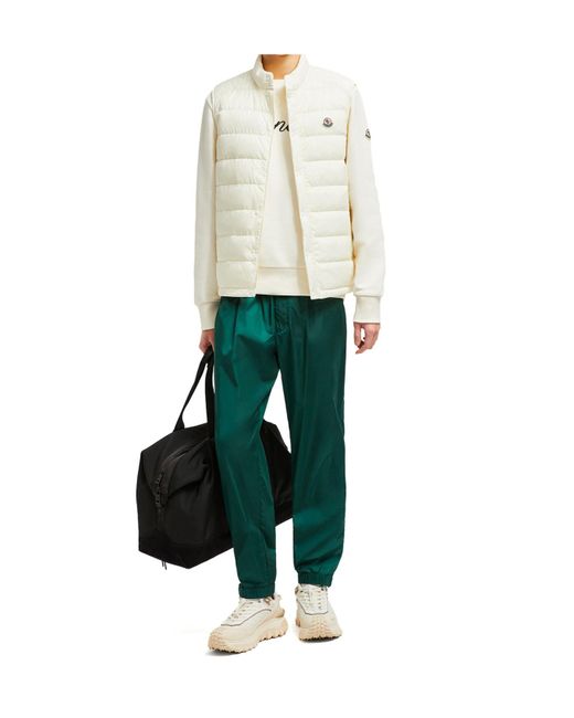 Moncler White Barthe Logo Patch Padded Vest for men