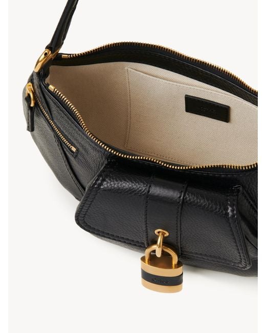 Chloé Black Chloé The 99 Lock Detailed Shoulder Bag