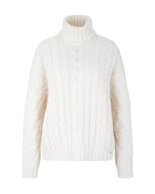 Herno White Turtleneck Sweater