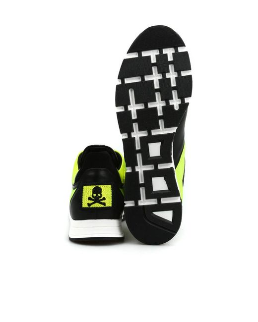 Philipp Plein Yellow Logo Details Casual Sports Shoes for men