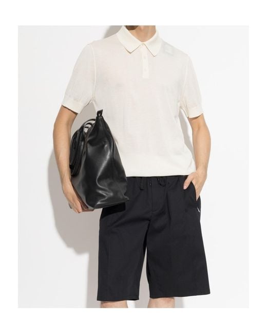 Dolce & Gabbana White Collared Short-Sleeved Polo Shirt for men