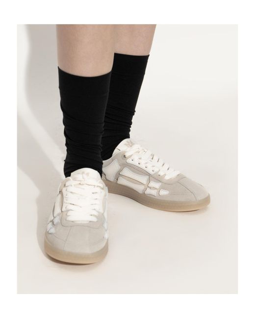 Amiri Gray Overlay Panel Low-Top Sneakers