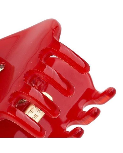 Etro Red Logo Hairpin