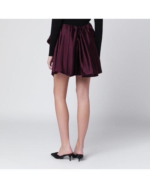 Ganni Red Irregular Skirt