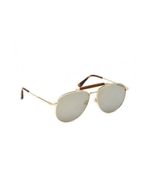 Tom Ford White Logo Logo Sunglasses for men