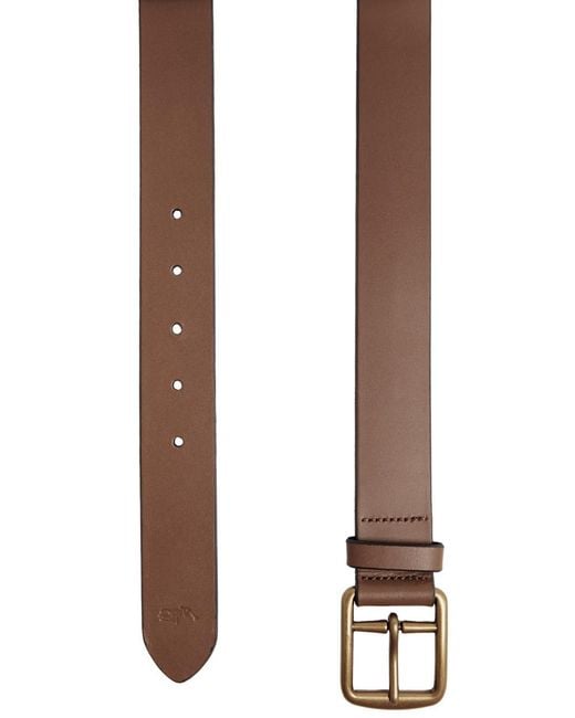 Polo Ralph Lauren Brown Saddler Leather Belt for men