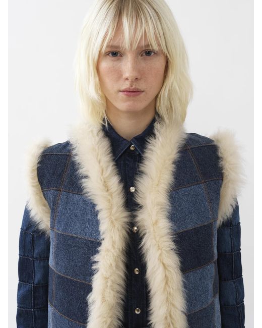 Chloé Blue Chlo Reversible Sleeveless Jacket