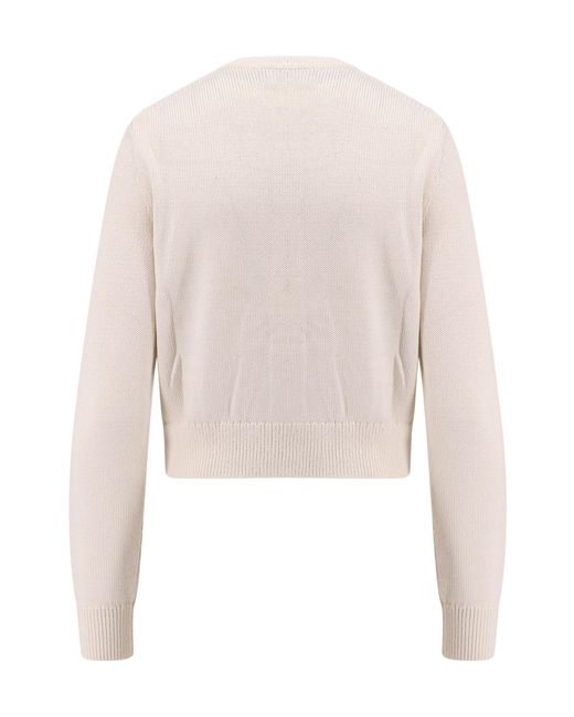 Polo Ralph Lauren White Crewneck Cardigan