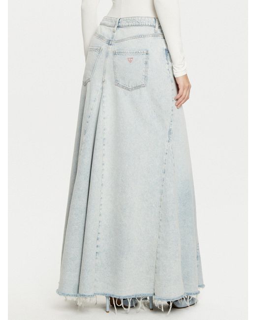 Guess Blue Belt-Loop Skirt