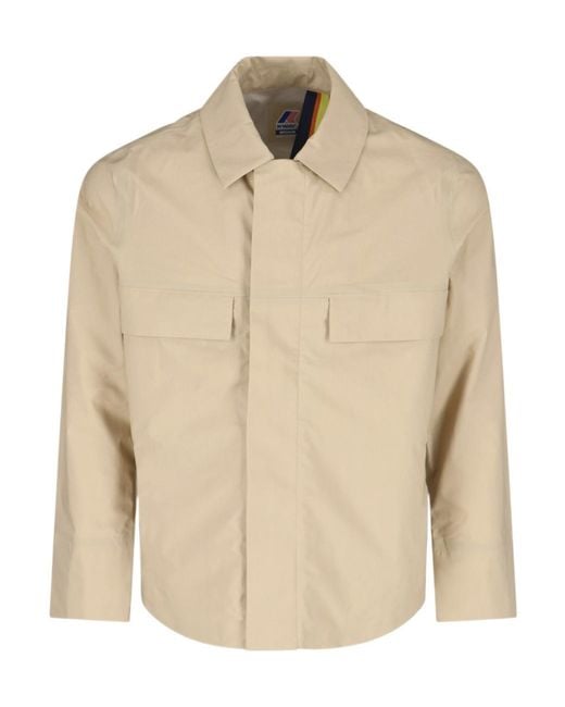 K-Way Natural Three-Layers Poplin Jacket for men