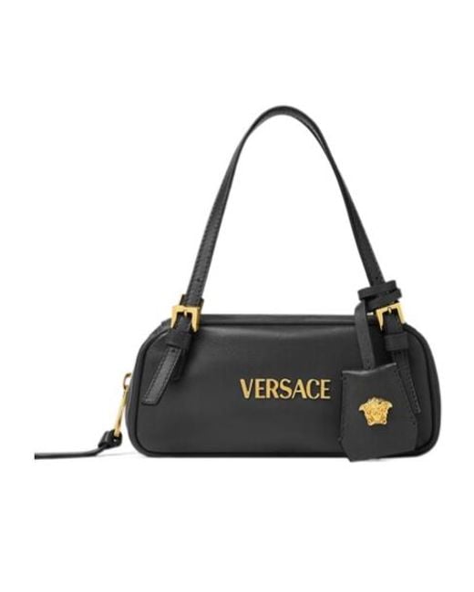 Versace Black Tag Bowling Zipped Mini Bag