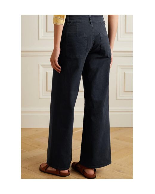 Nili Lotan Blue Casual Pants With Belt Loops