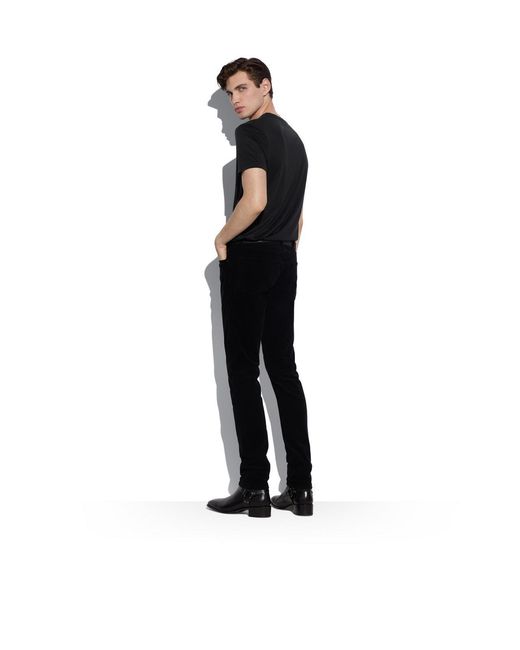 Tom Ford Blue Logo-Patch Mid-Rise Skinny Jeans for men