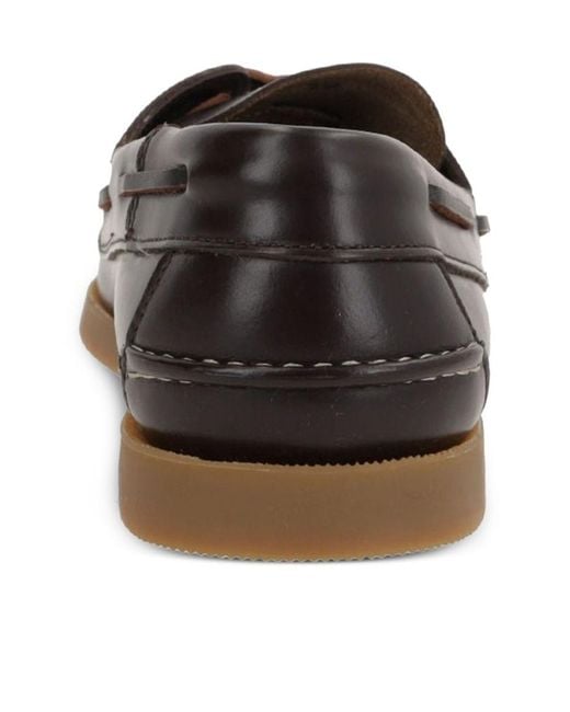 Hereu Brown Saler Nautic Lace-Up Boat Shoes