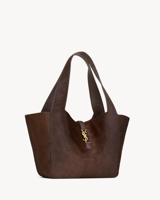 Saint Laurent Brown Le 5 À 7 Bea Tote Bag