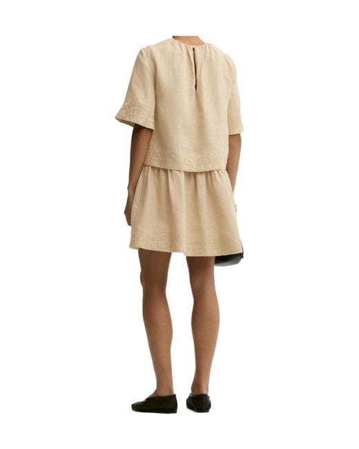 By Malene Birger Natural Jania Embroidered Dress