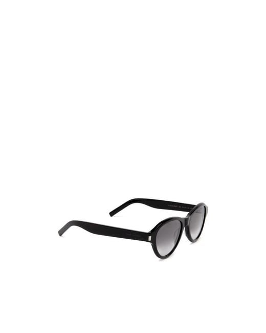 Saint Laurent White Eyewear Round Frame Sunglasses for men