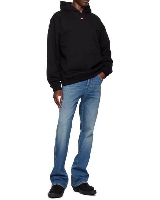 DIESEL Black Boxt-Hood-D Cotton Hoodie for men
