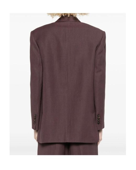 Brunello Cucinelli Purple Suit Type Jacket