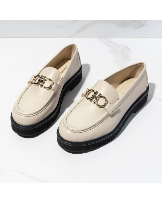 Ferragamo Multicolor Ferragamo Gancini Logo Plaque Loafers