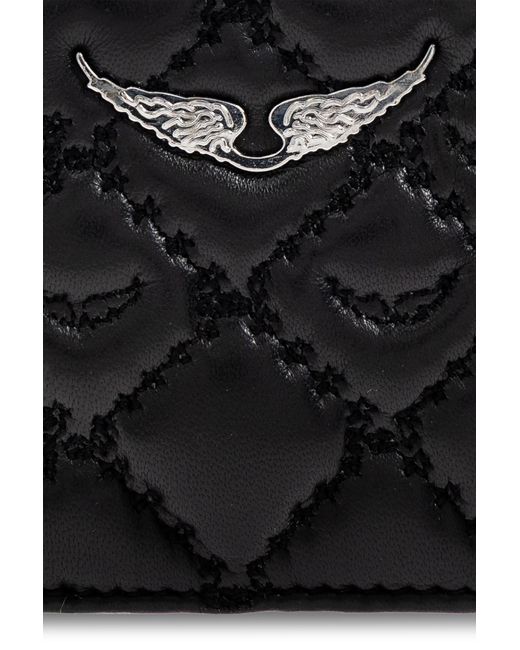 Zadig & Voltaire Black Quilted Wallet
