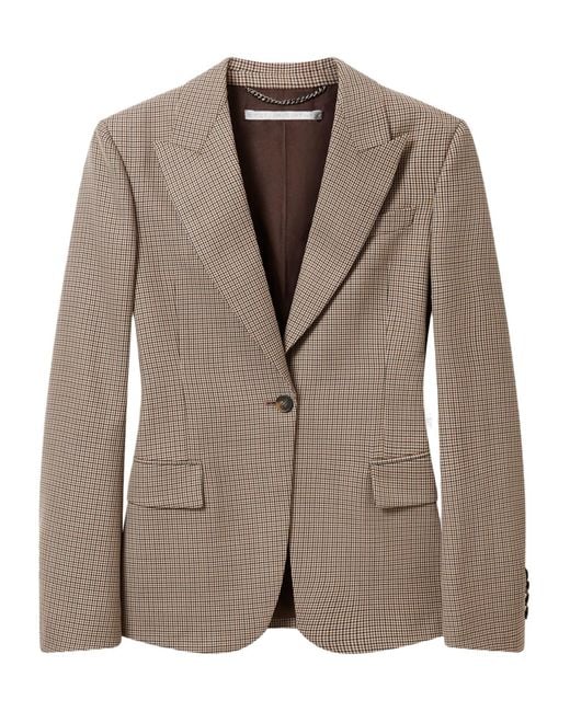 Stella McCartney Brown Checkered Blazer