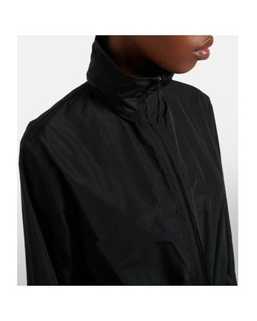 The Row Blue Drawstring Casual Jacket