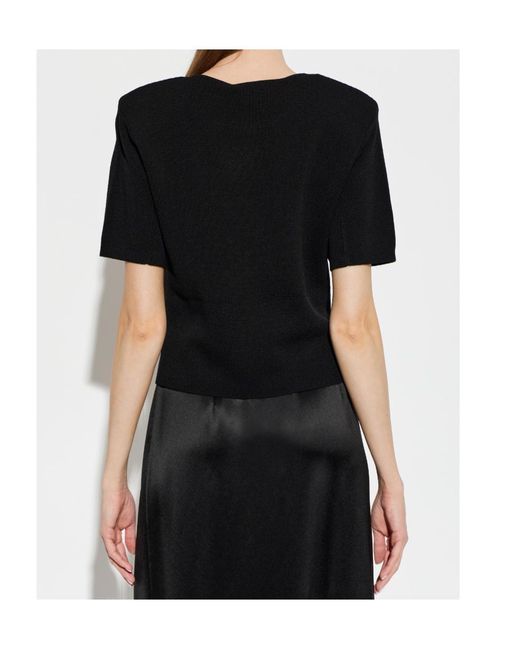 By Malene Birger Black Short-Sleeved T-Shirt