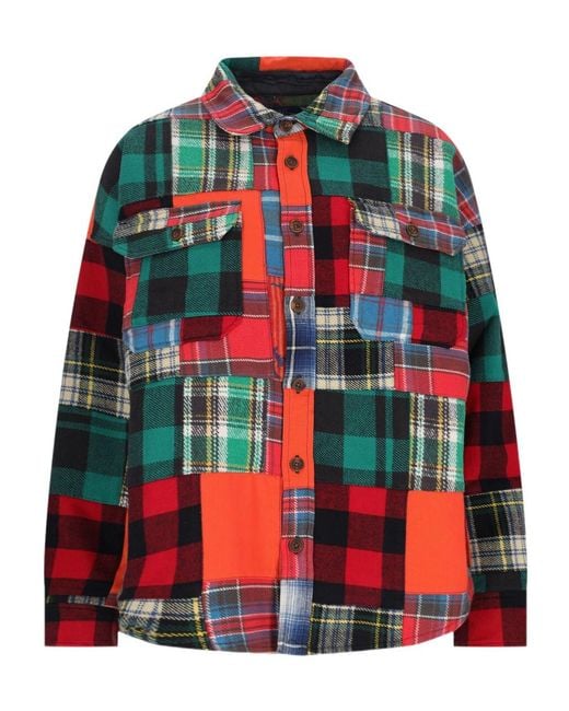 Polo Ralph Lauren Red Oversized Fit Checked Shirt