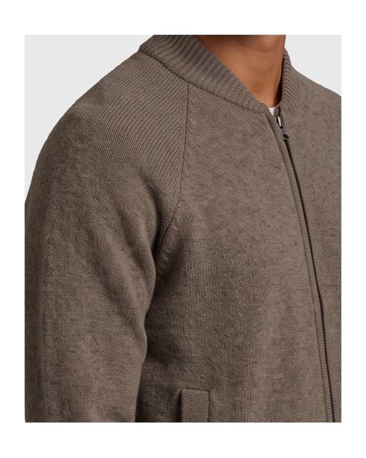 Lisa Yang Brown Fionn Cardigan Jacket for men