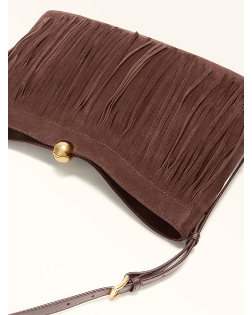 Furla Brown Tasseled Handbag
