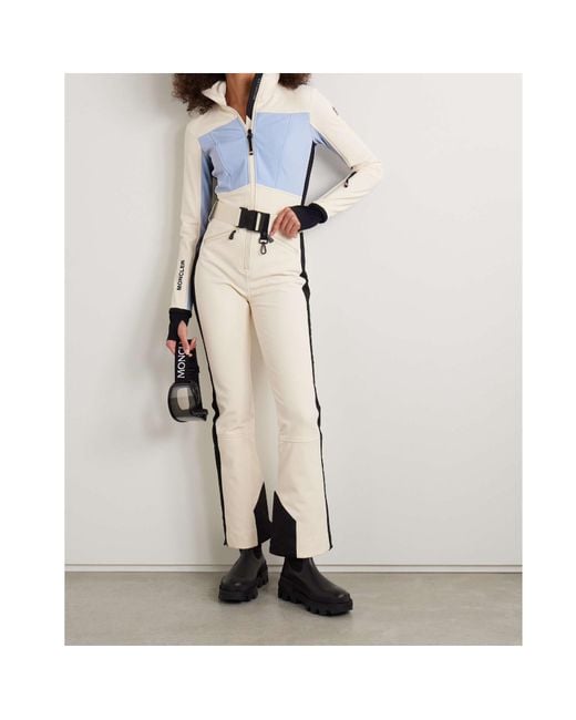 Moncler White Long-Sleeved Ski Suit