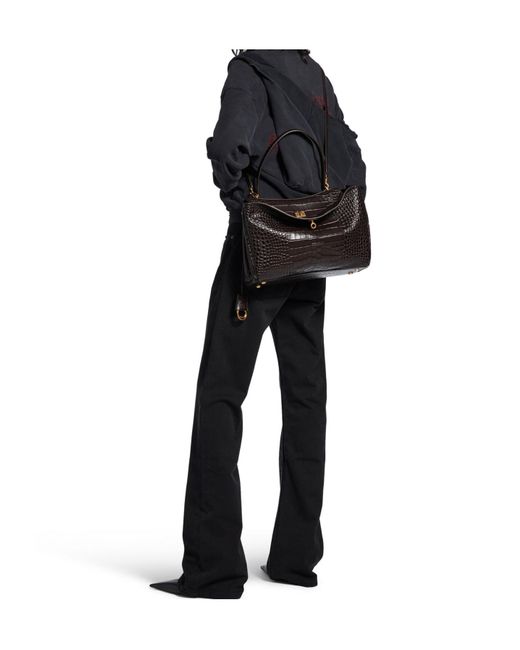 Balenciaga Brown Rodeo Medium Tote Bag