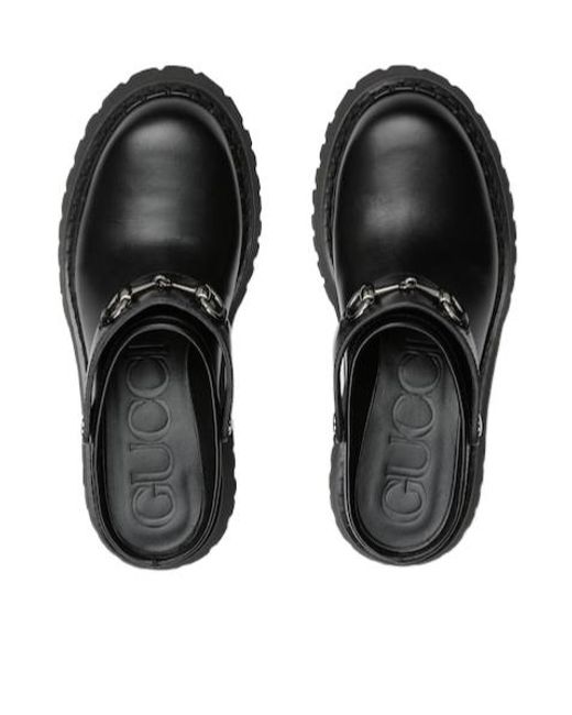 Gucci Black Horsebit Mules