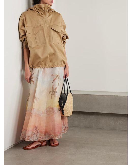 Zimmermann Natural Hooded Jacket