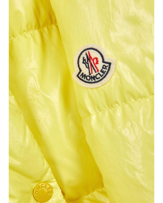 Moncler Yellow Detachable Hood Down Jacket